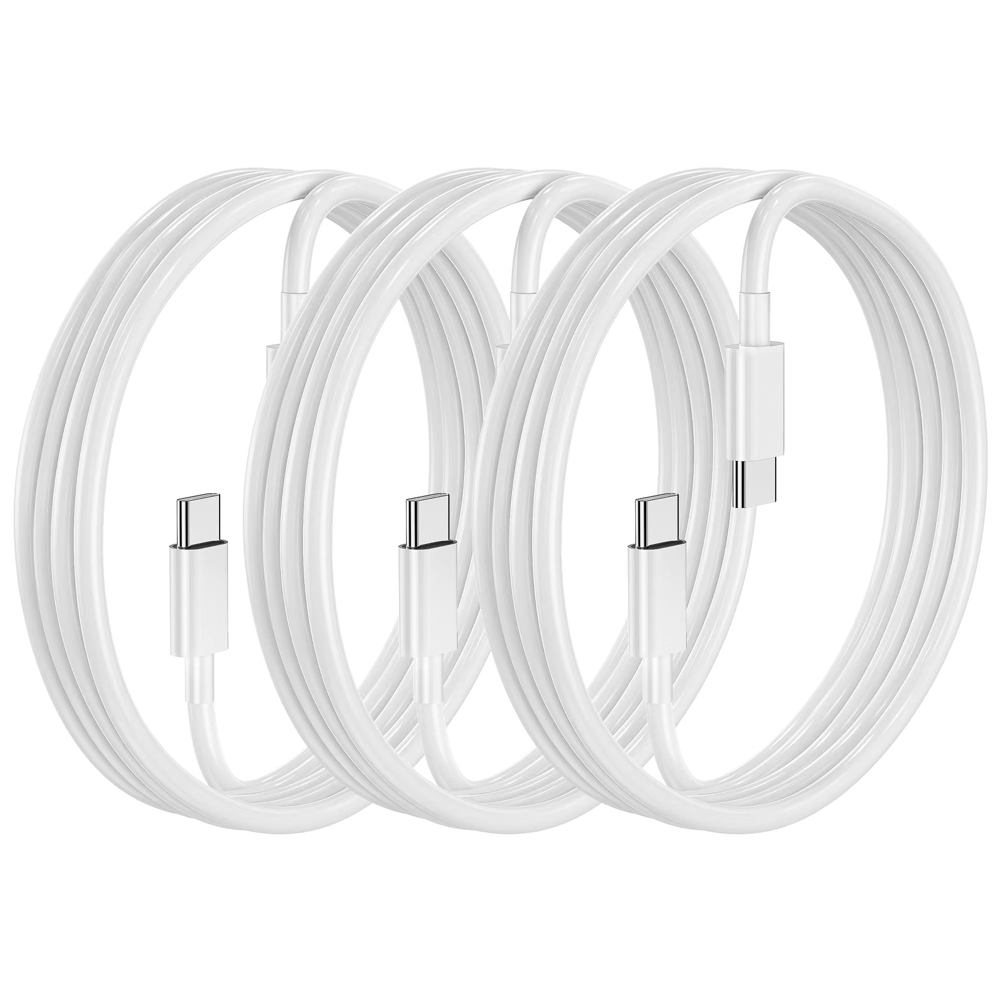 Perfect Length 6ft 3-Pack USB C to USB C Charging Cable, goldove 60W Charger Cord